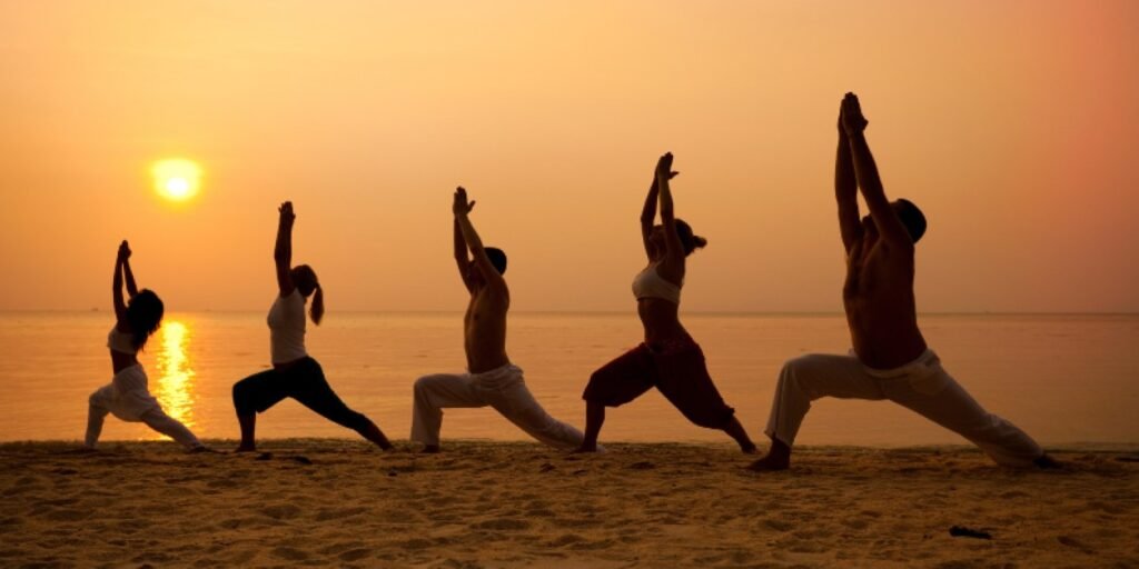 Yoga At Beach